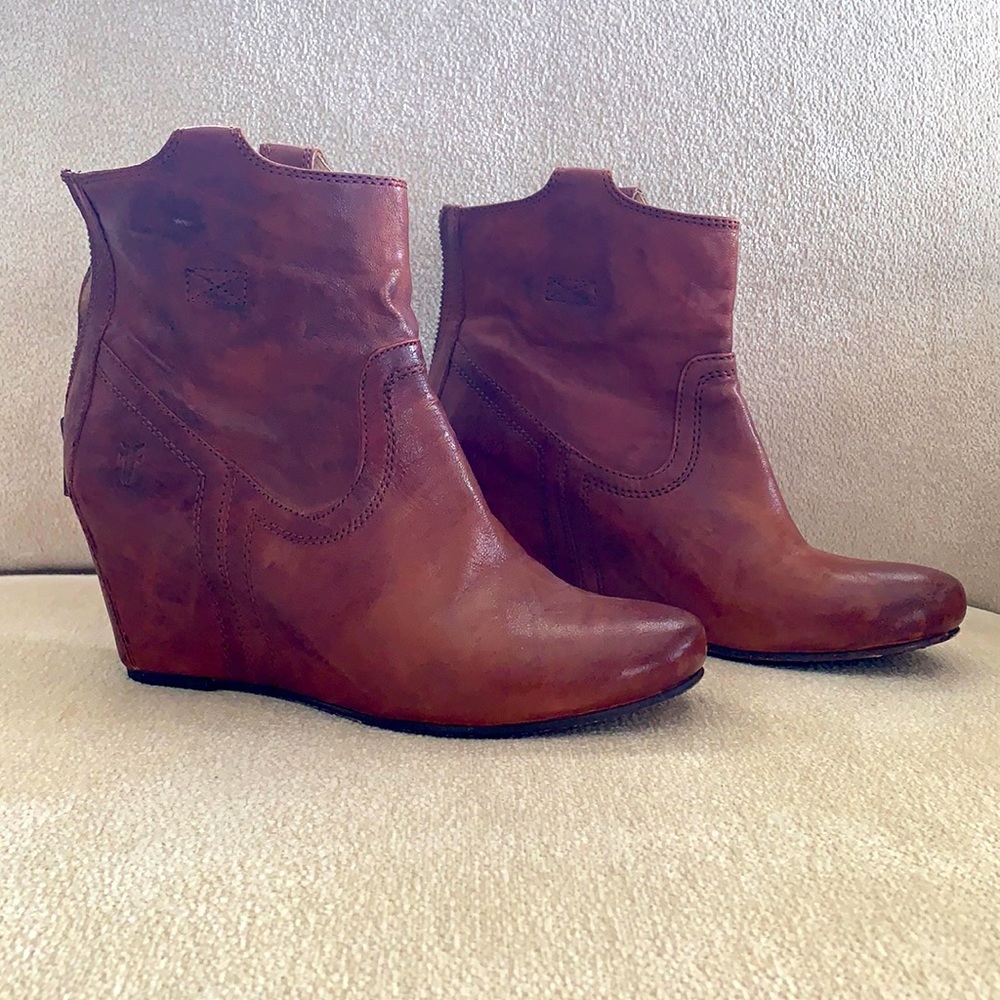 Frye booties- 7 1/2, worn very little